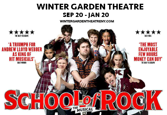 school of rock musical winter garden theatre tickets
