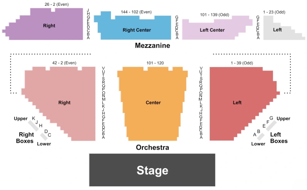 Winter Garden Theatre Seating Chart